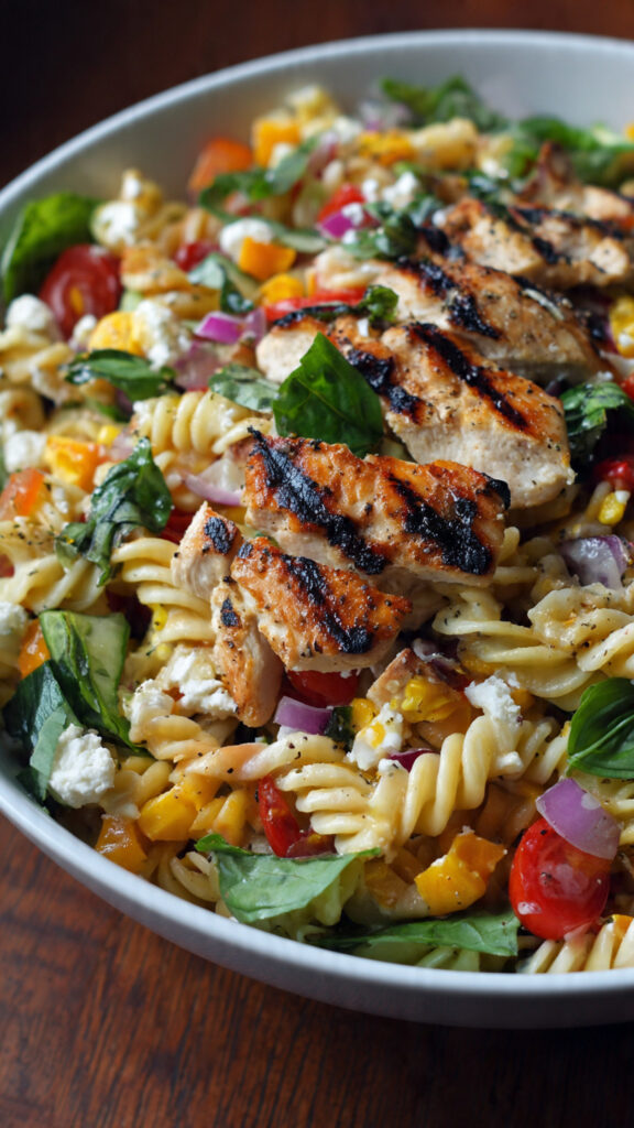 Grilled Chicken Pasta Salad