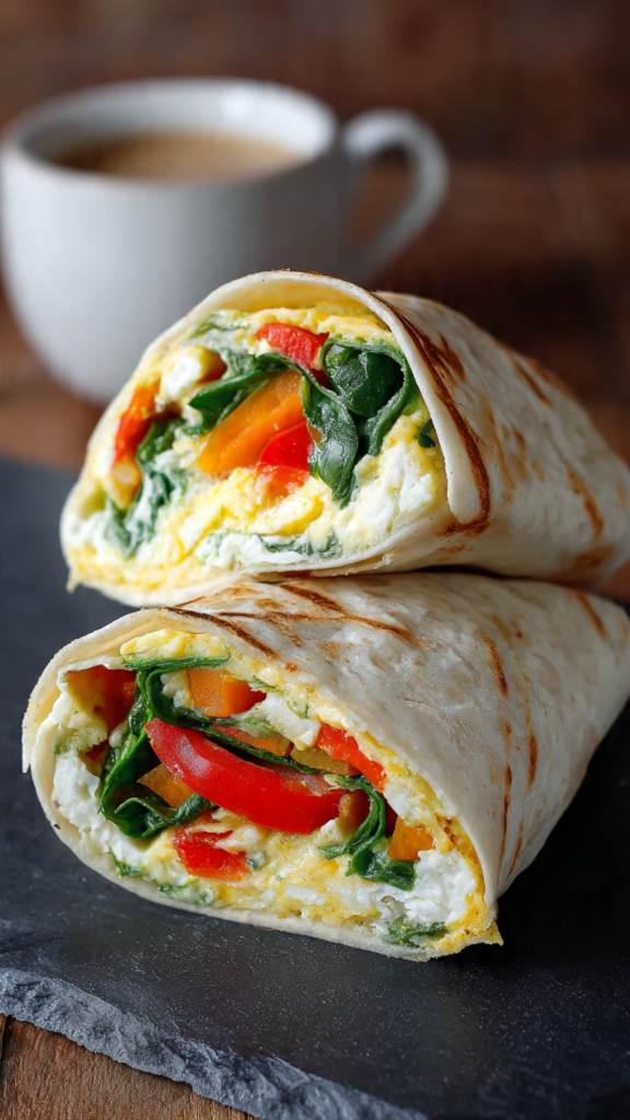 Veggie Egg-White Breakfast Wrap