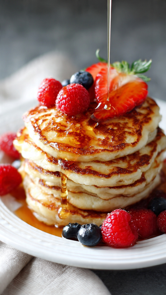 Fluffy Greek Yogurt Protein Pancakes