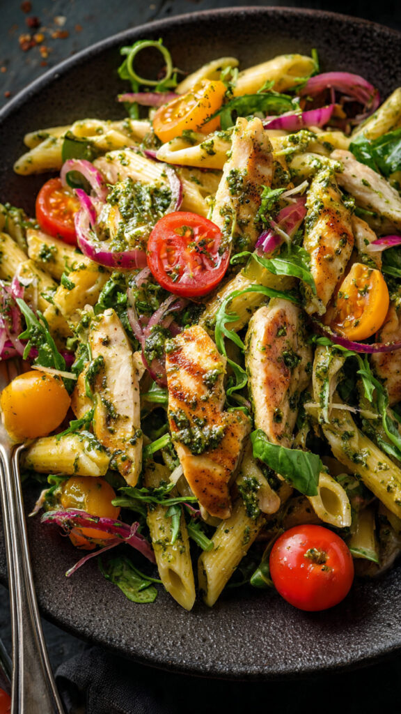  Pesto Chicken Pasta Salad