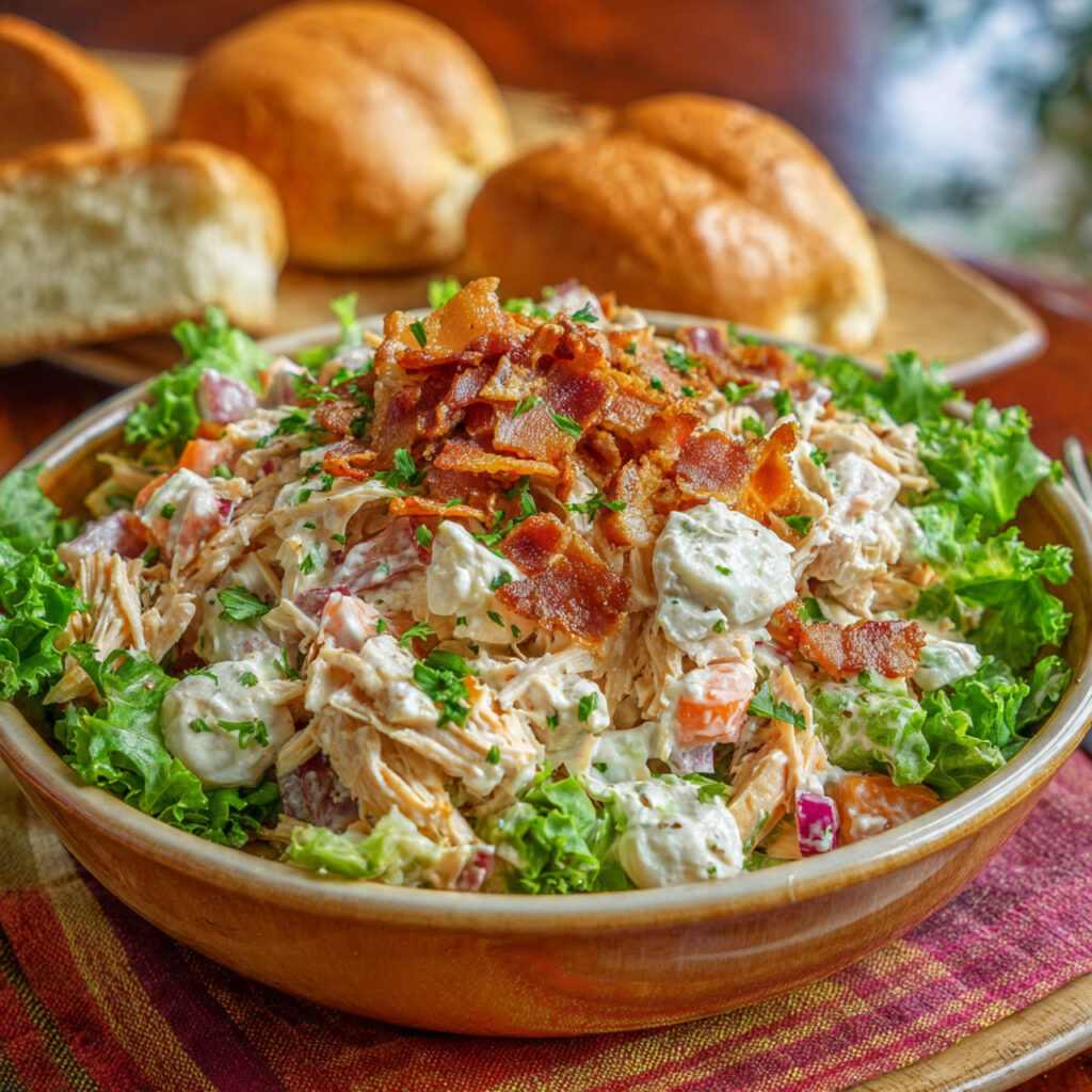 honey baked ham chicken salad