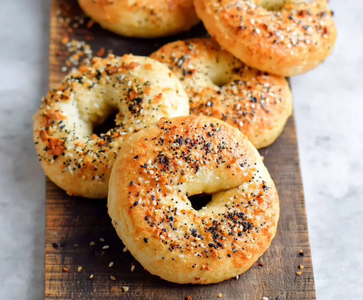 air fryer bagels