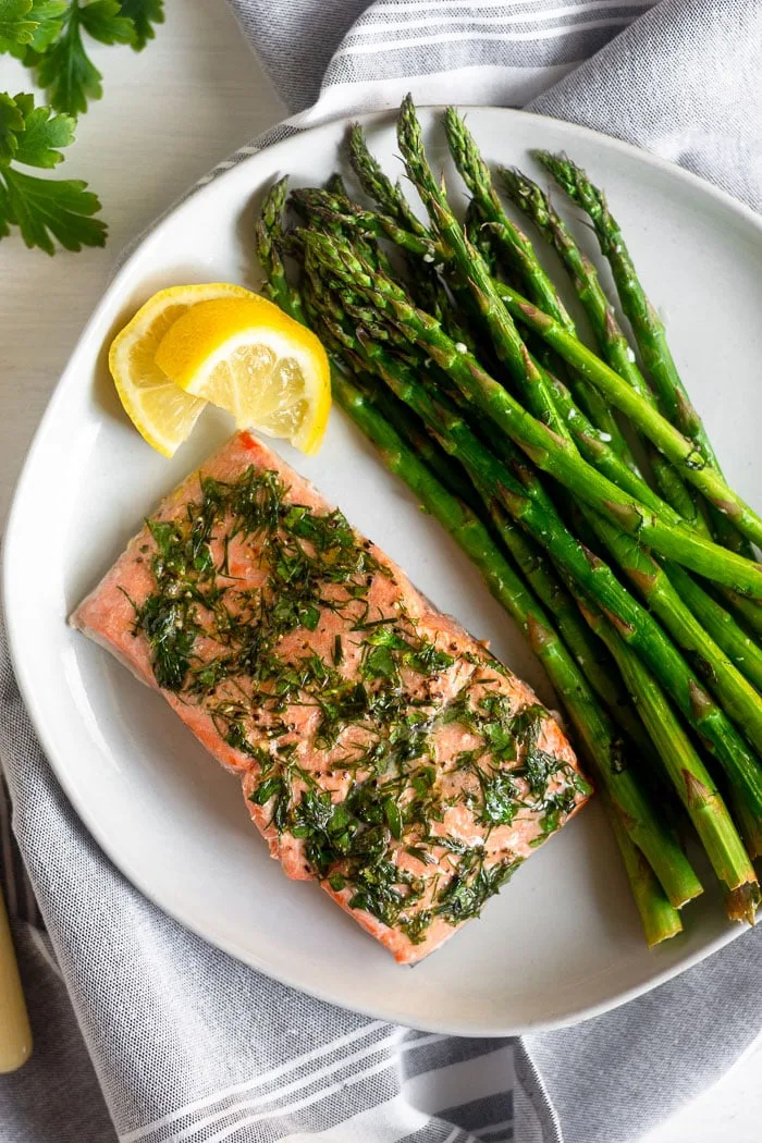 air fryer salmon asparagus