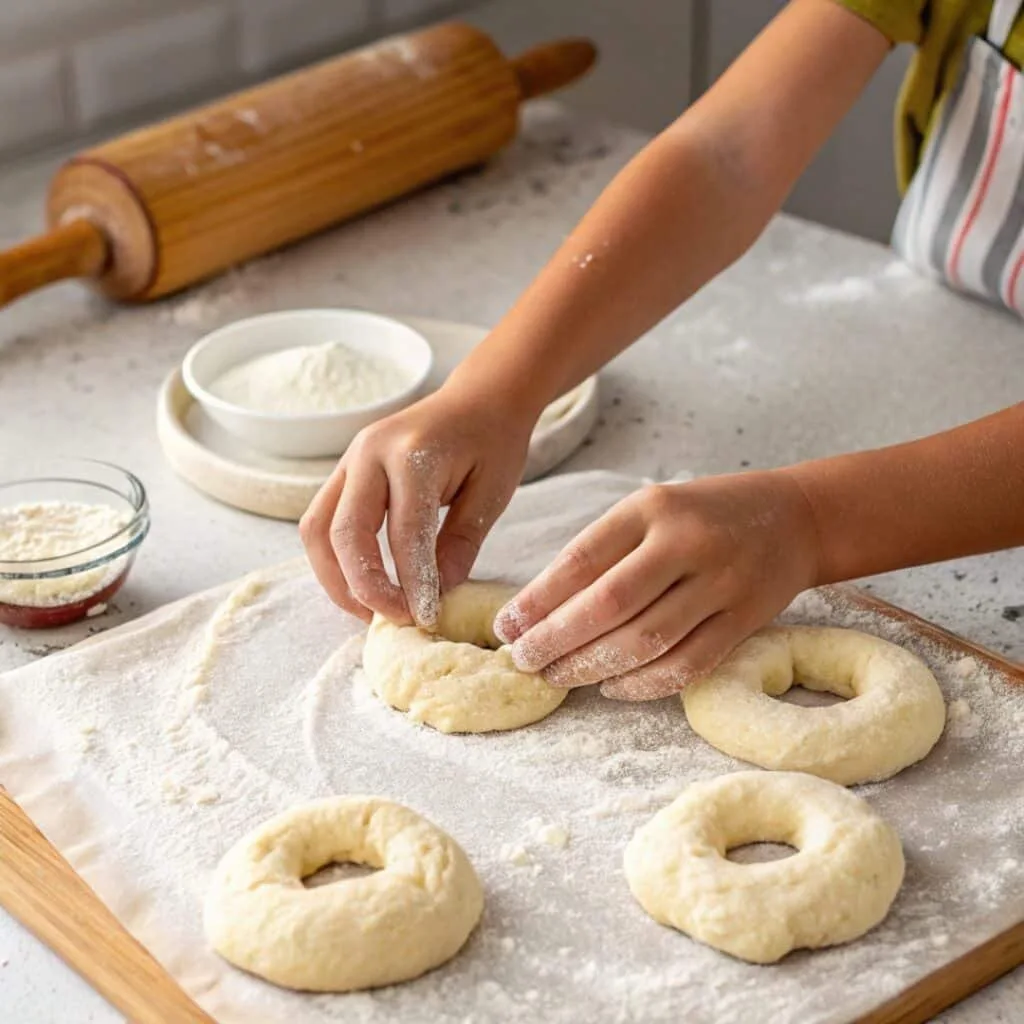 cottage cheese dough shaping