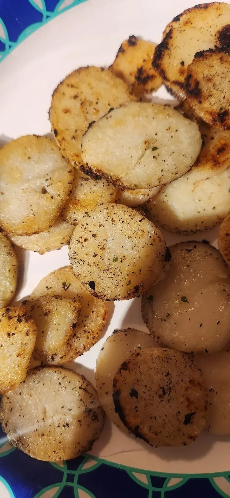crispy air fried canned potatoes