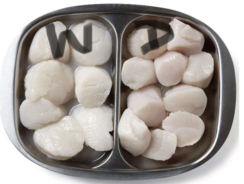 dry-packed scallops vs wet-packed scallops