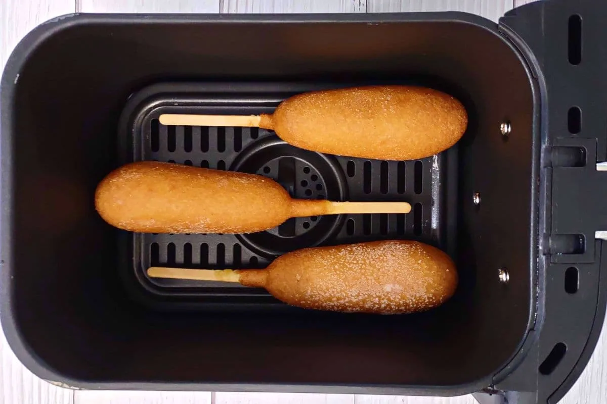 flipping corn dogs