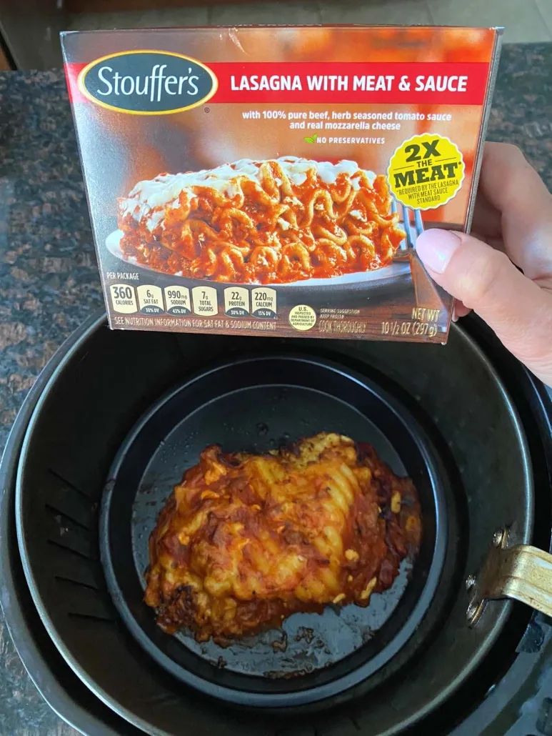 Frozen Lasagna in Air Fryer