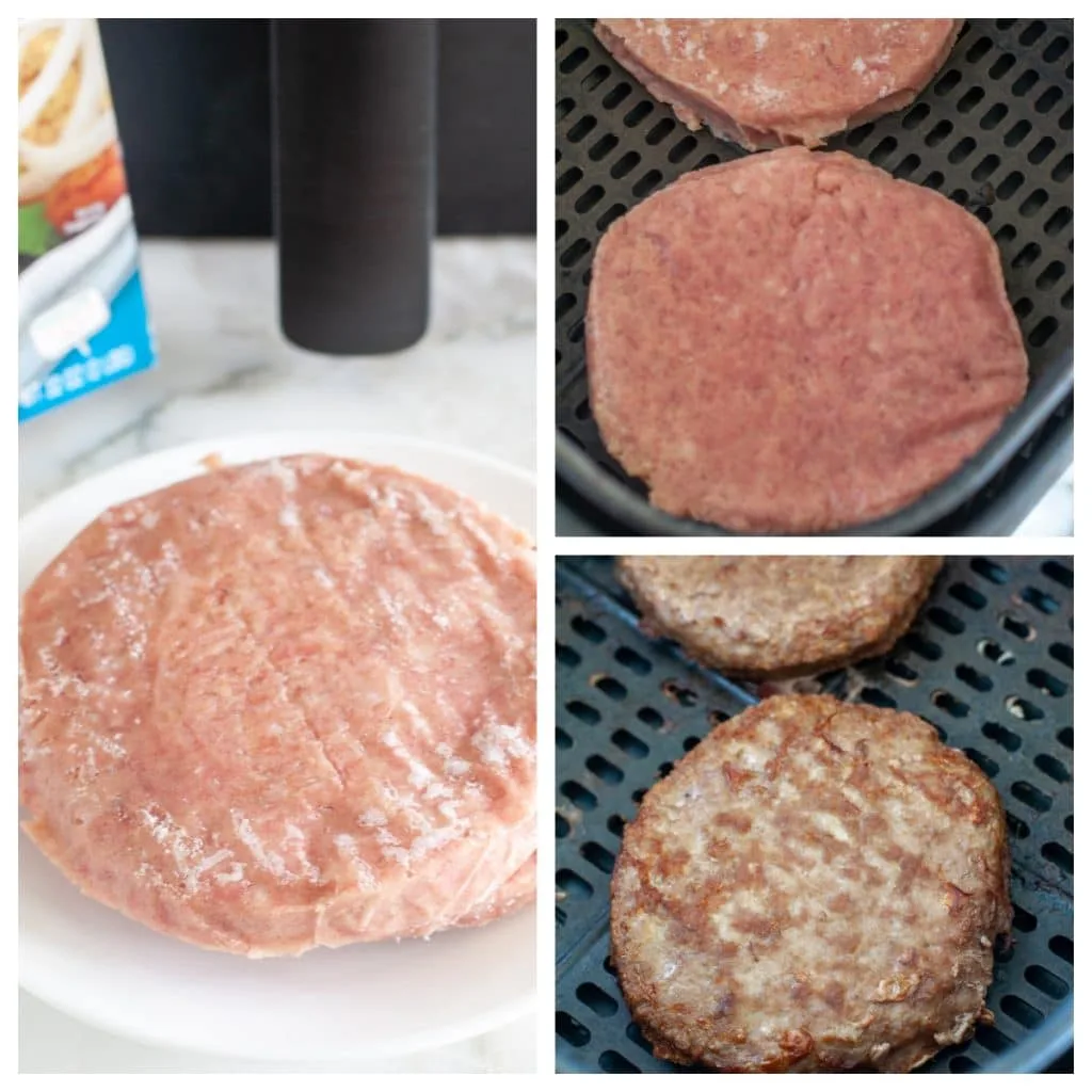 frozen turkey burgers in air fryer