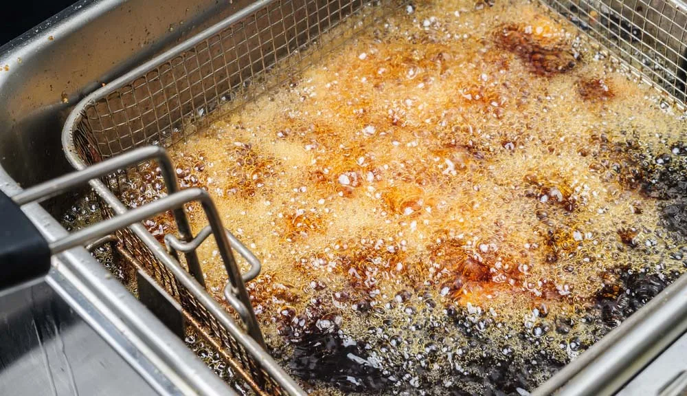 frying oil fire hazard symptom