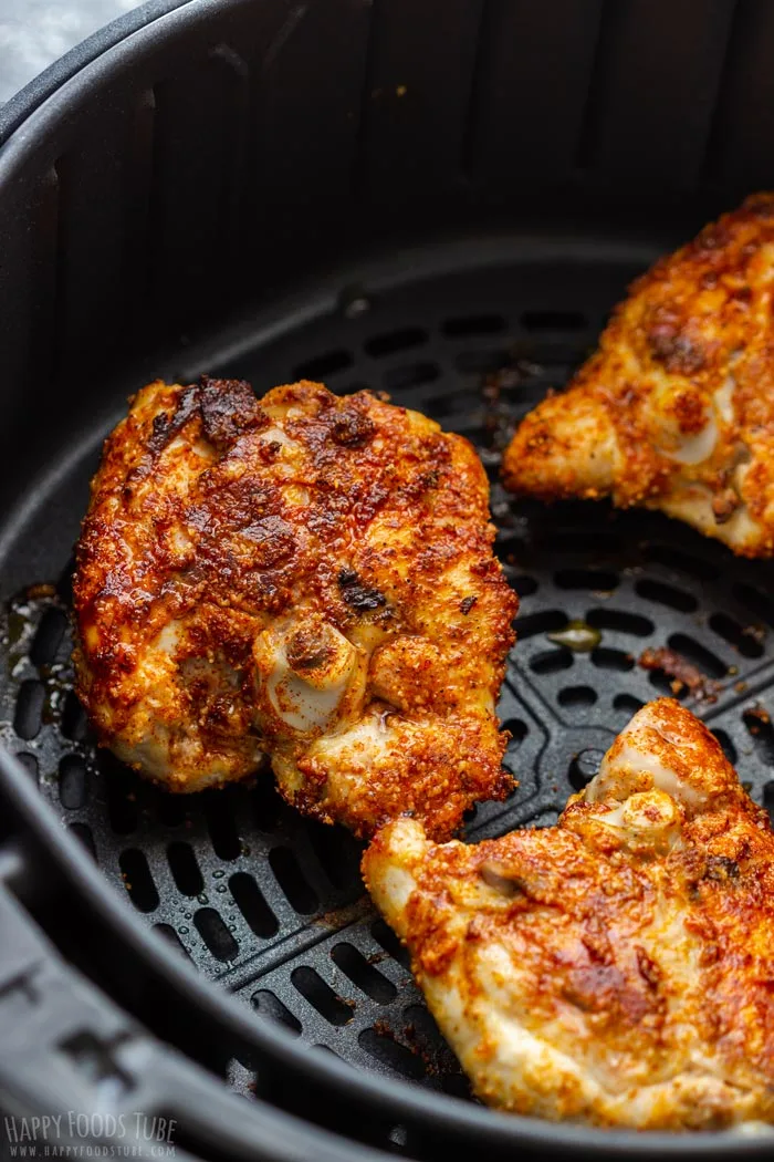 golden brown air fryer chicken