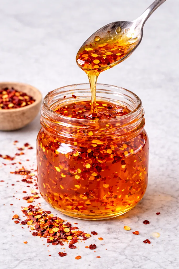 Homemade hot honey