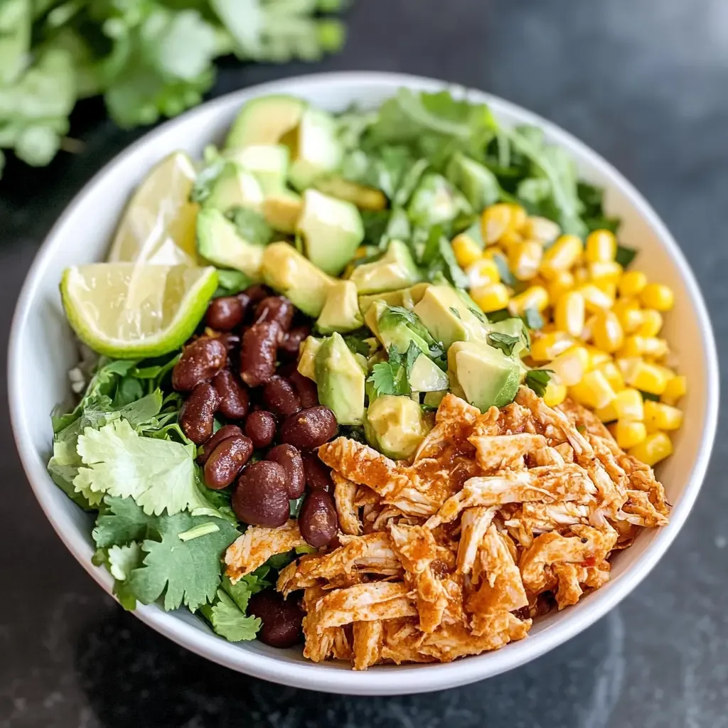 Mexican chicken taco salad