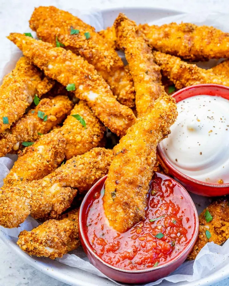 overcrowded air fryer chicken fingers