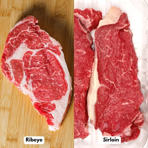 ribeye vs sirloin vs flank vs round