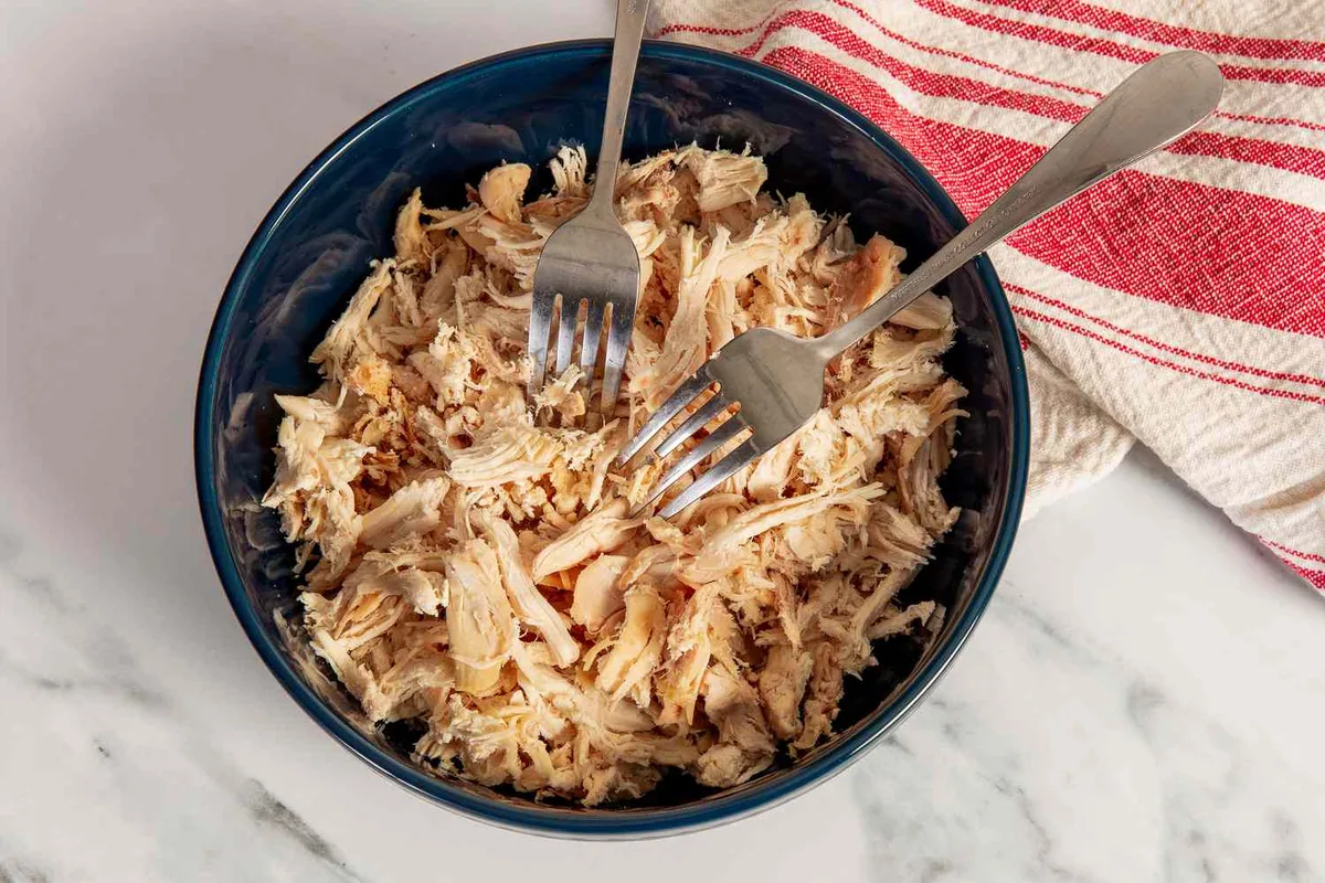 Rotisserie chicken vs poached chicken