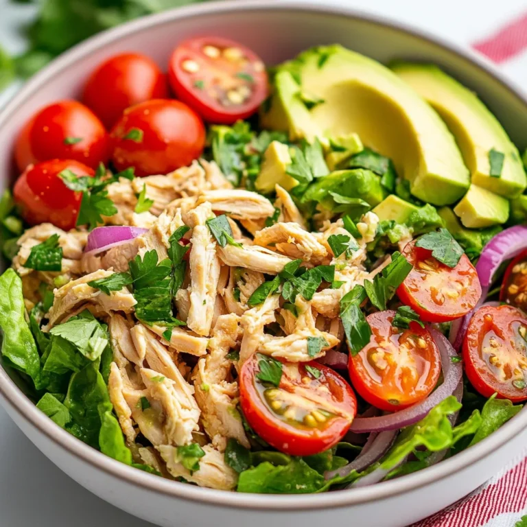 Shredded chicken salad