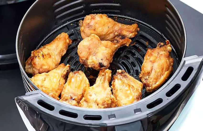 why does chicken coating fall off in the air fryer