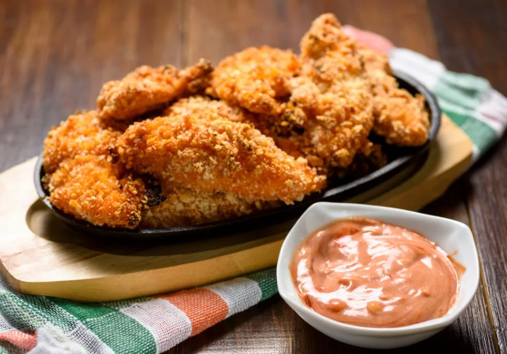 why does frying oil foam when frying chicken batter