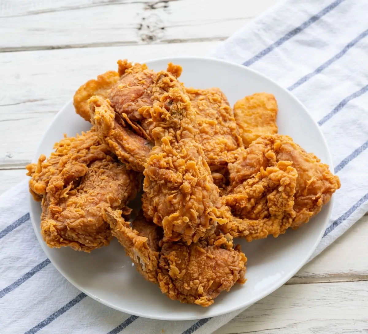 why is my chicken coating pale after frying