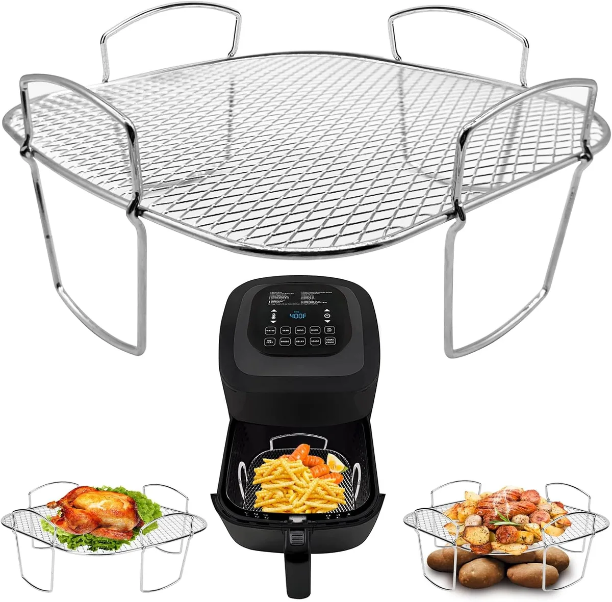 abrasive rust removal air fryer basket damage