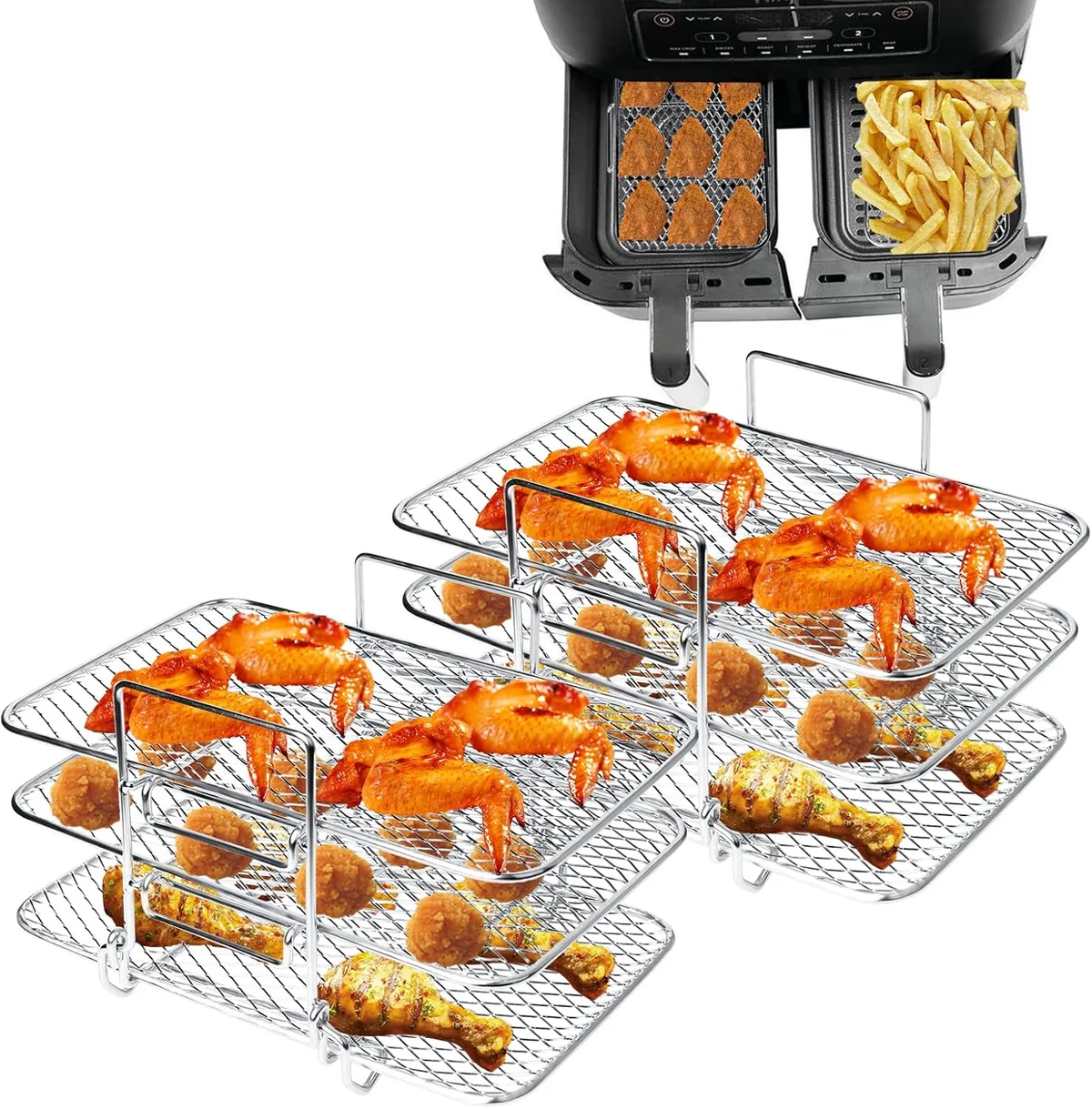 adjustable air fryer rack