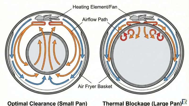 air fryer airflow spacing requirements