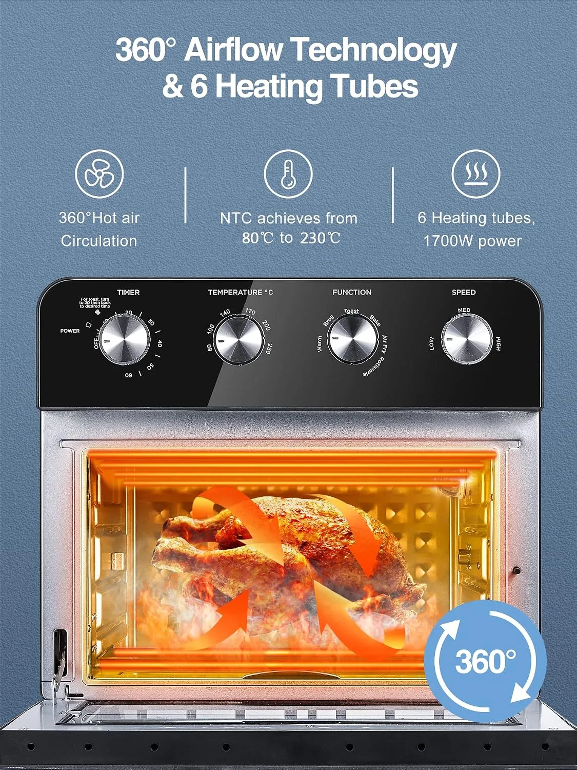 air fryer airflow system