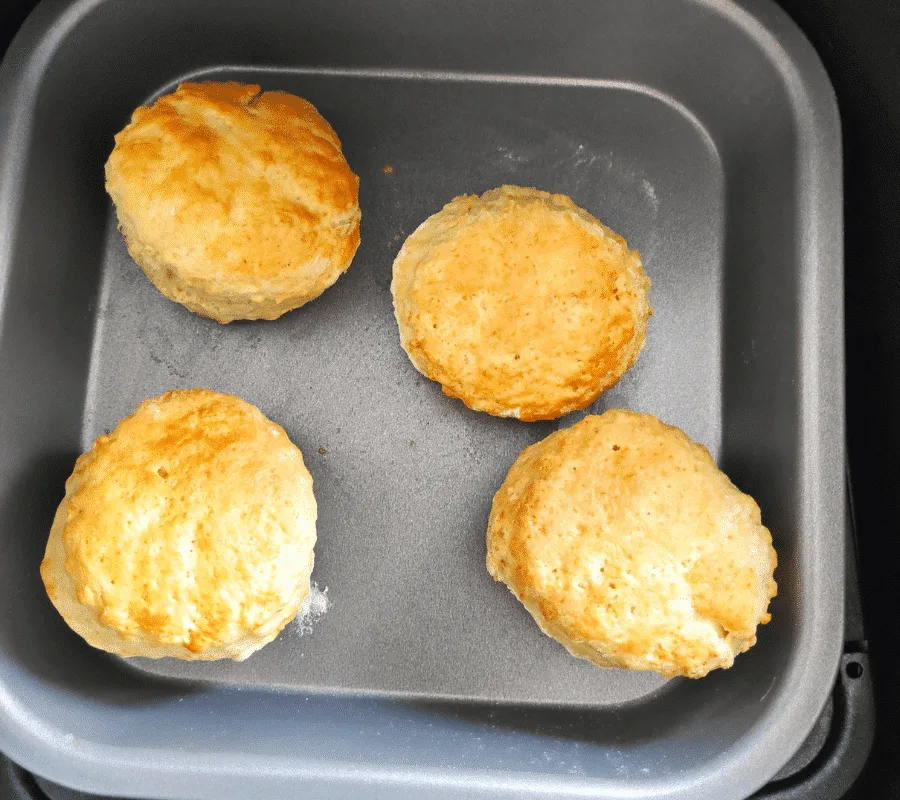 air fryer baked good visual doneness cues