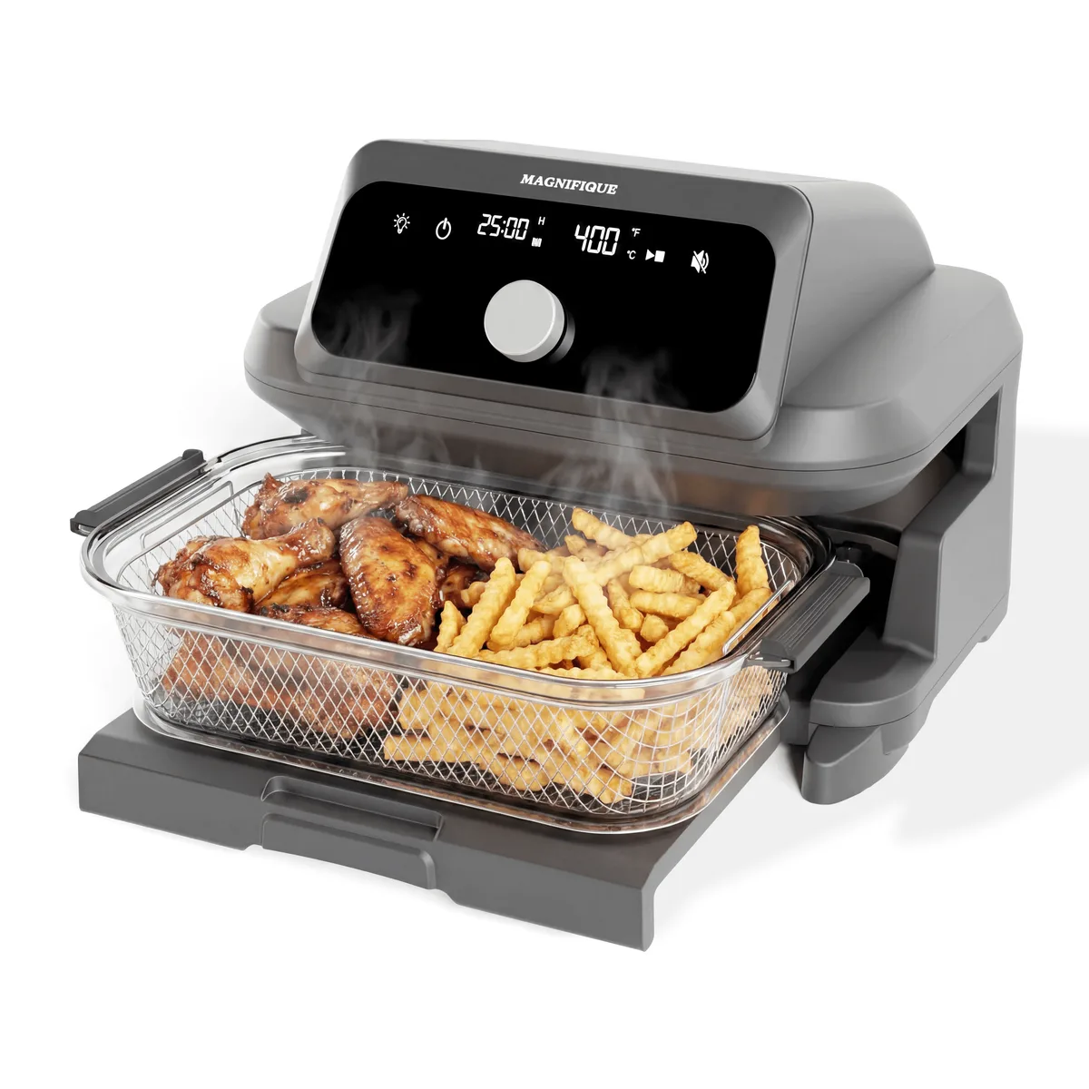air fryer basket is crooked in the drawer