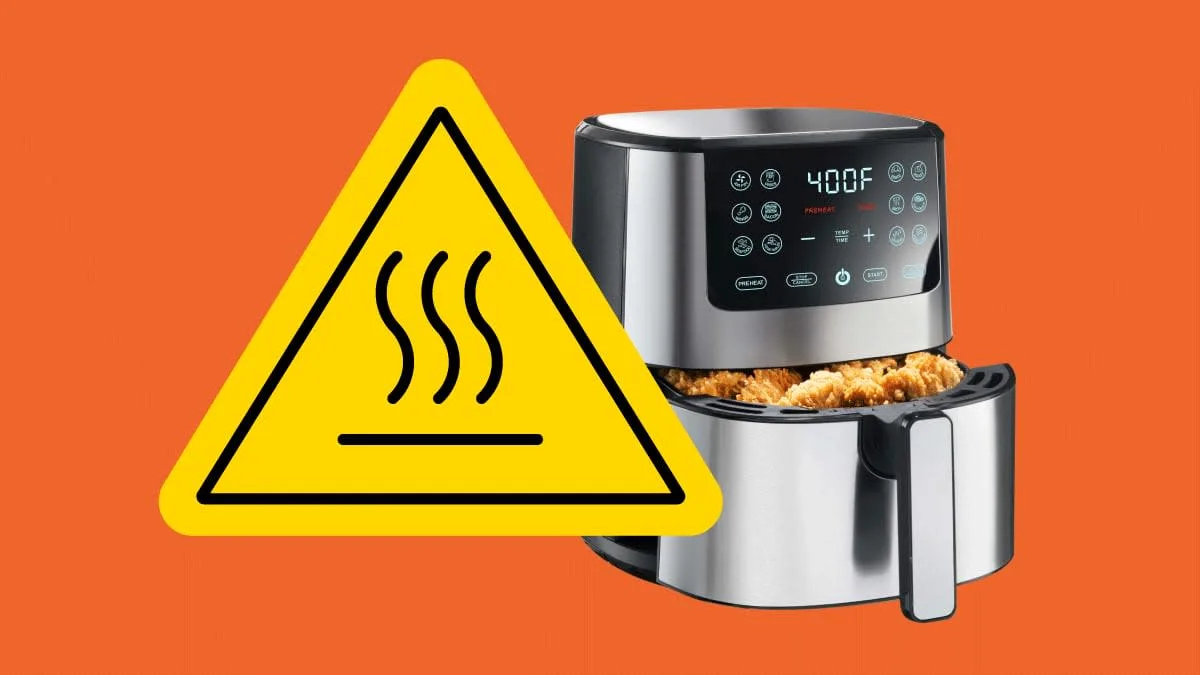 air fryer breading burn causes