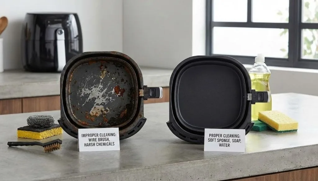 air fryer cleaning common mistakes