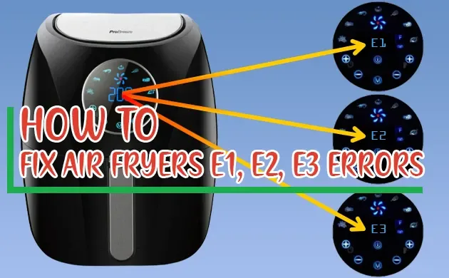 air fryer displays a temperature error