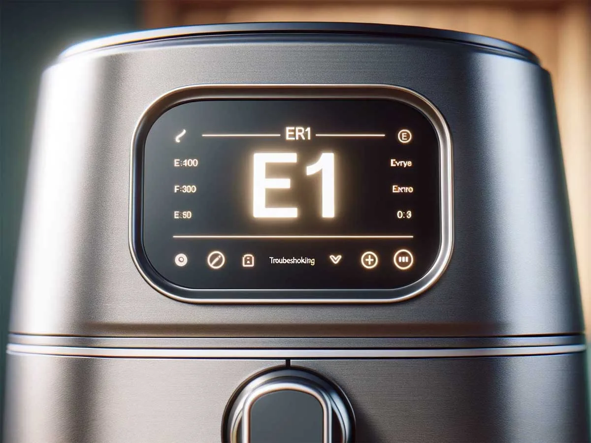 air fryer E1 error code