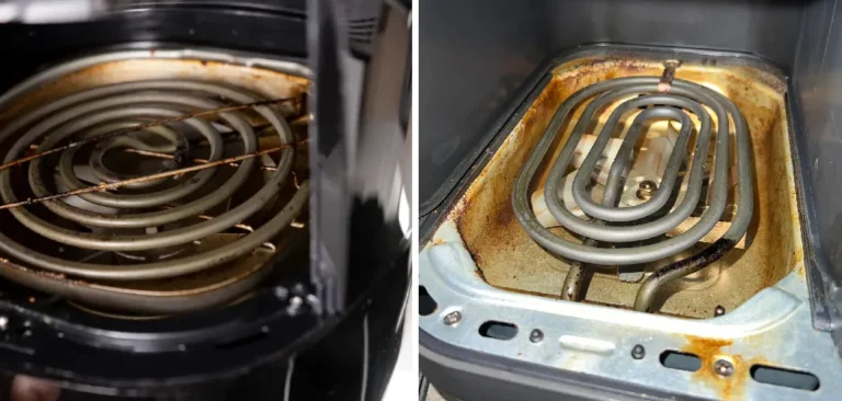 air fryer food flies into the heating element