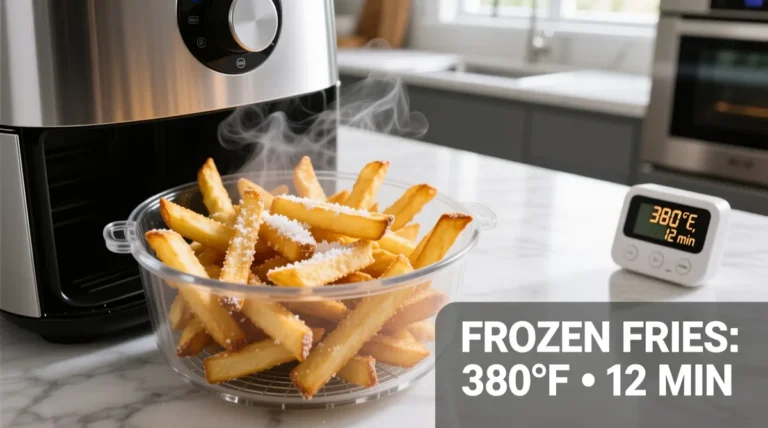air fryer frozen food has ice buildup