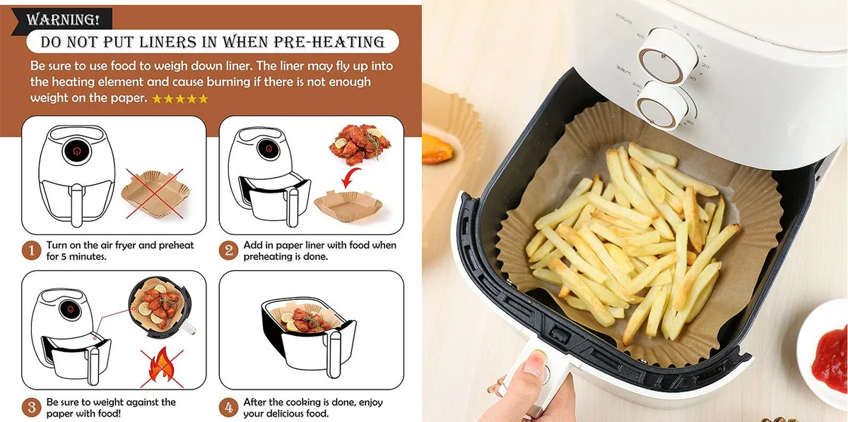air fryer liner diagnostic workflow