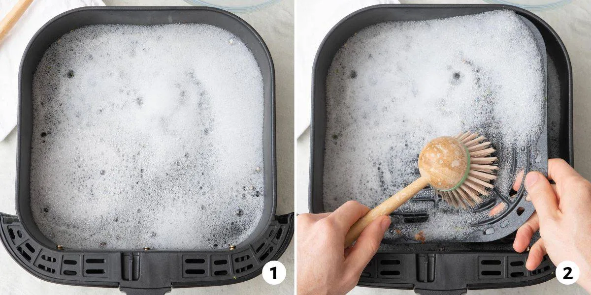 air fryer main unit cleaning