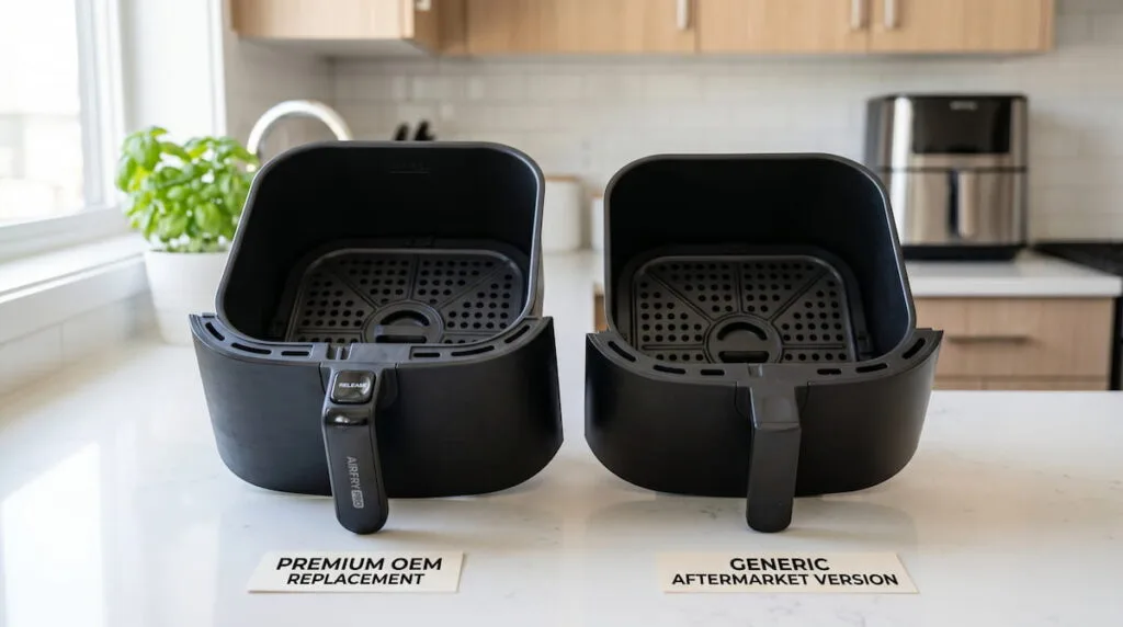 air fryer OEM vs generic basket assembly