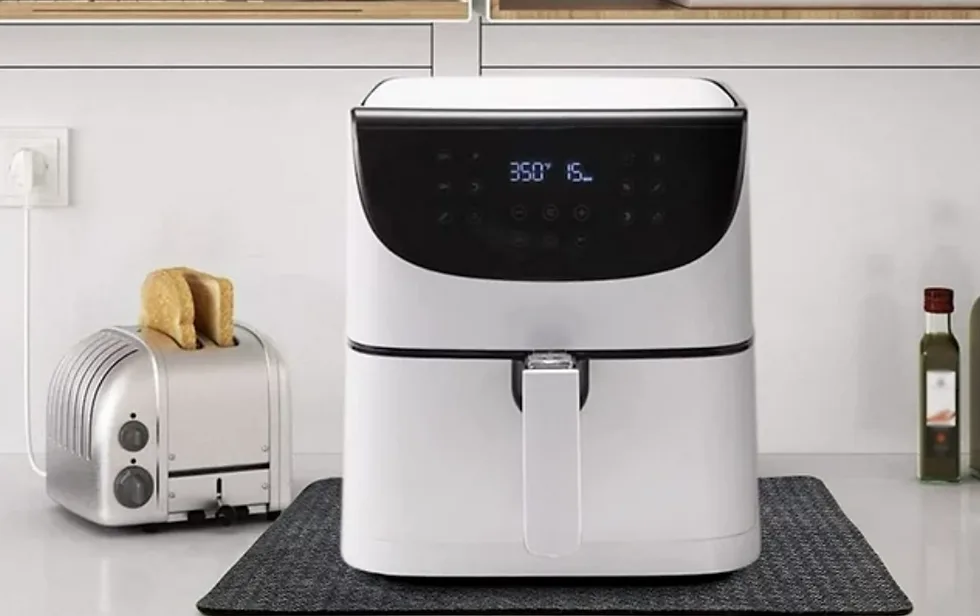 air fryer overheats under a cabinet