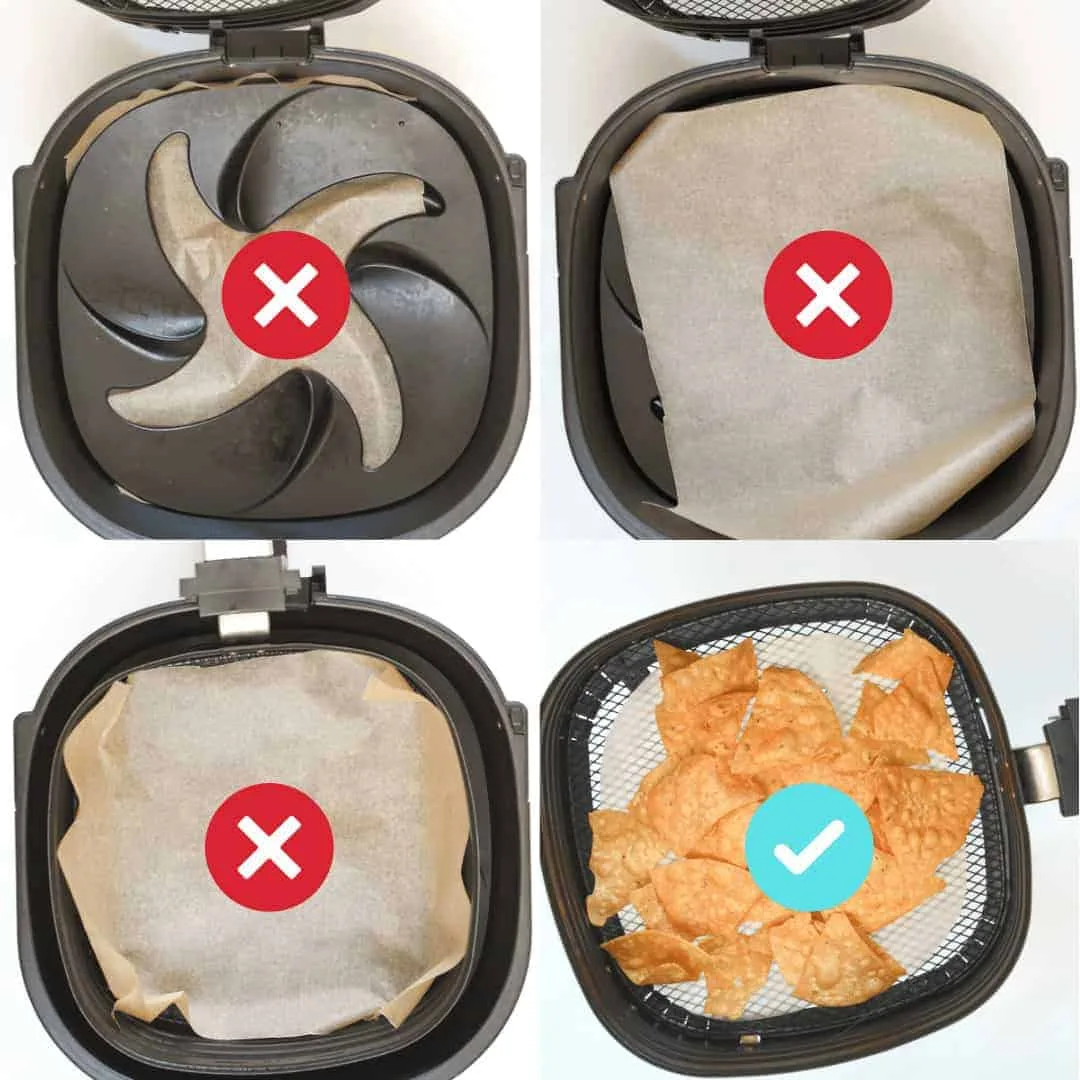 air fryer parchment safety check