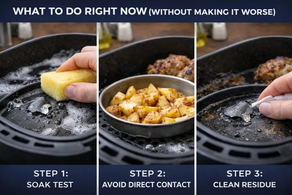 air fryer peeling coating fix decision
