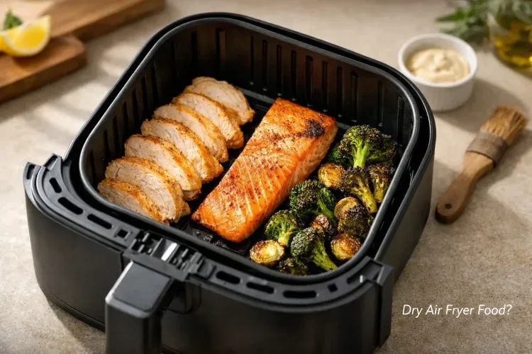 air fryer post-cook moisture workflow
