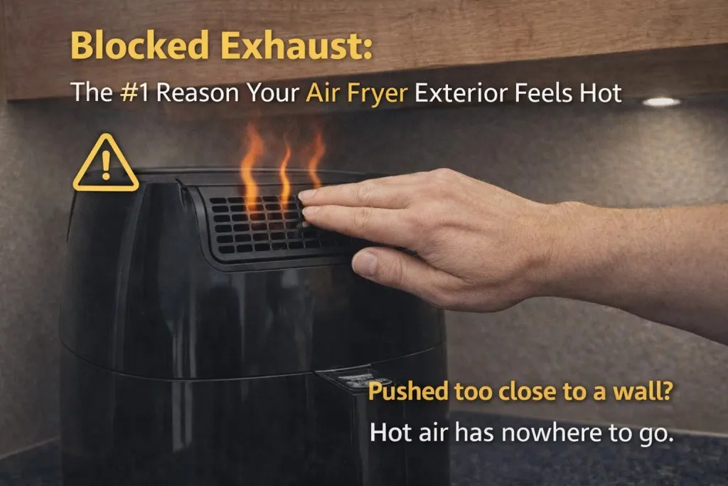 air fryer post-use hot surface risk