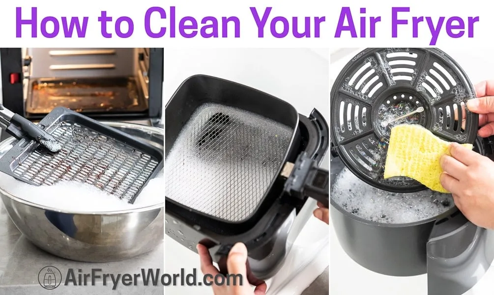 air fryer pre-storage cleaning steps