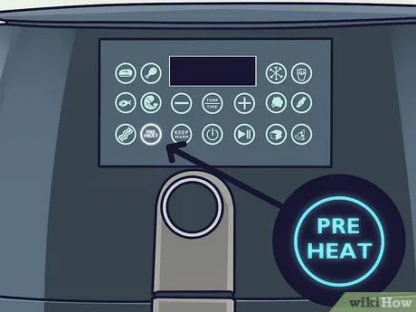 air fryer preheating