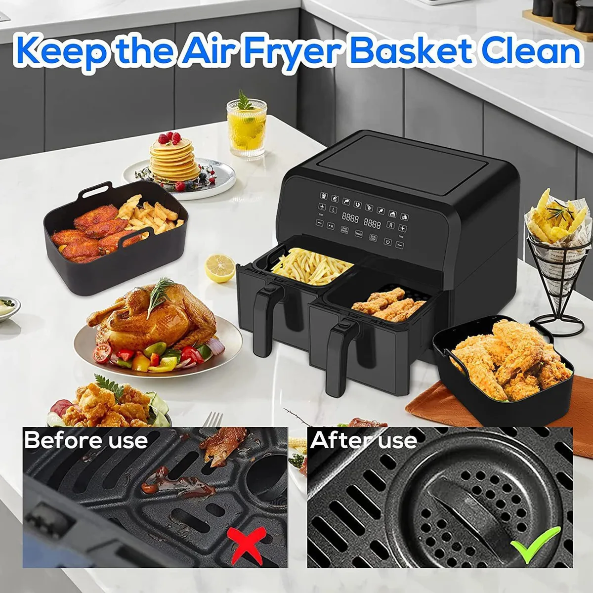 air fryer rack cleaning mistakes
