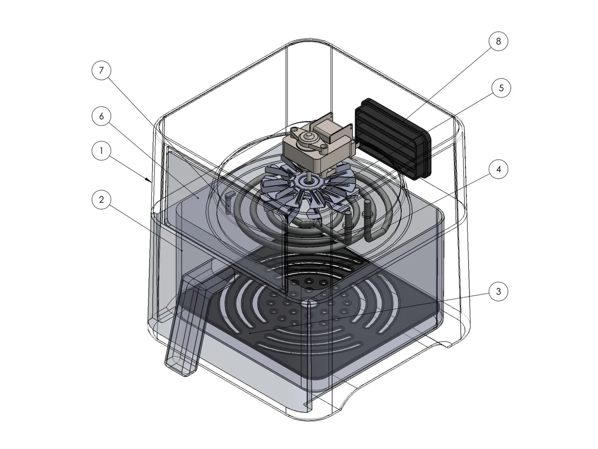 air fryer removable accessories