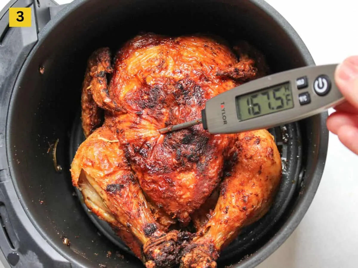 air fryer safe internal temperature after cooking