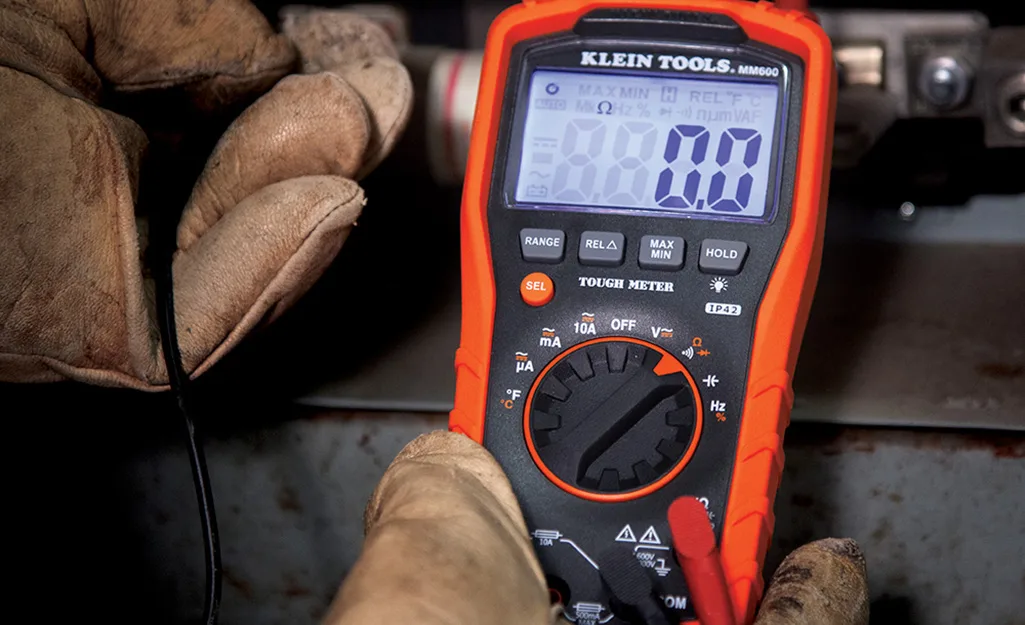 air fryer sensor multimeter testing